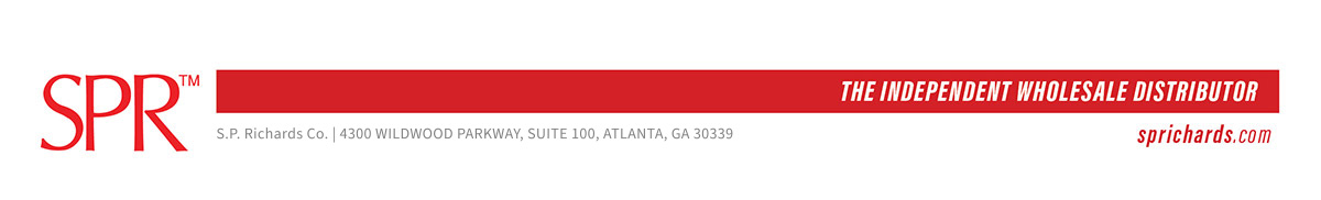 The Independent Wholesale Distributor. S.P. Richards Co. | 4300 Wildwood Parkway, Suite 100, Atlanta, GA 30339. sprichards.com